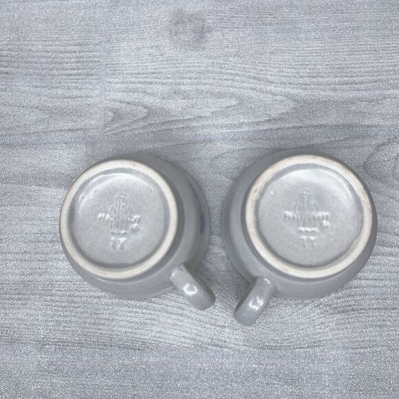 4x Pfaltzgraff Yorktowne Stoneware 1Y Flat Mug Vintage USA Castle Mark - Picture 7 of 15